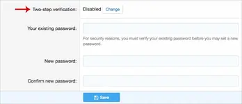 AndyB Remove two step verification