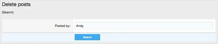 AndyB Delete posts