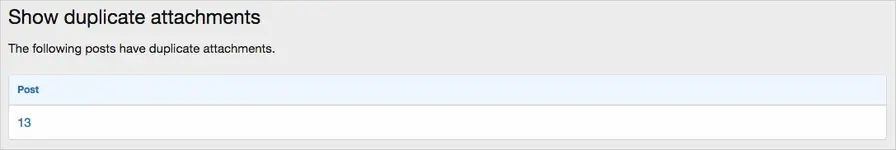 AndyB Show duplicate attachments