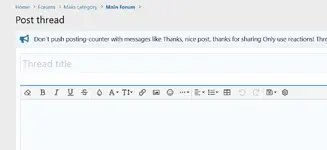 XenForo Editor Notices